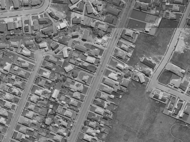 141 Avonhead Road from the air, 1970-1974