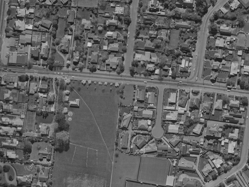 181 Fendalton Road from the air, 1970-1974
