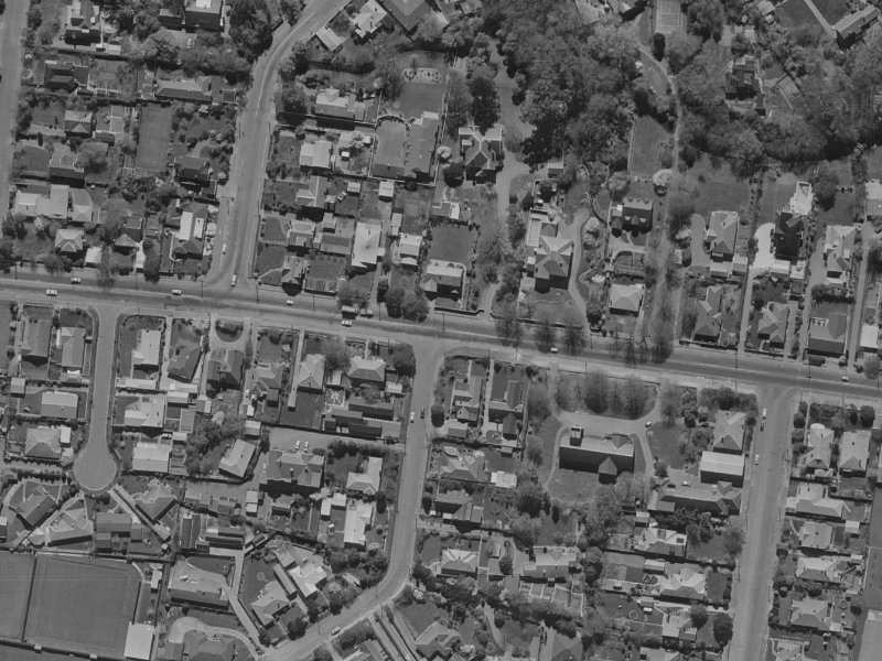 153 Fendalton Road from the air, 1970-1974
