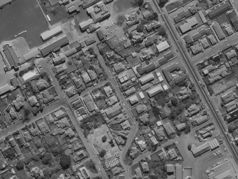 38C Tonbridge Street from the air, 1970-1974