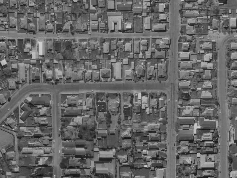 70A Derby Street from the air, 1970-1974