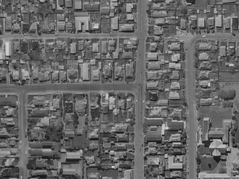 77 Derby Street from the air, 1970-1974
