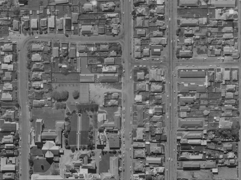 35A Caledonian Road from the air, 1970-1974