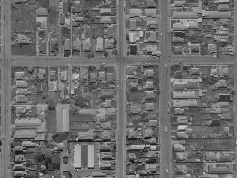 35 Packe Street from the air, 1970-1974