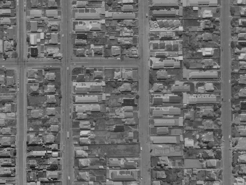 33A Geraldine Street from the air, 1970-1974