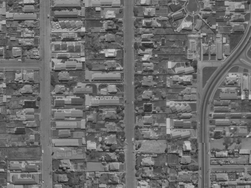 36 Champion Street from the air, 1970-1974