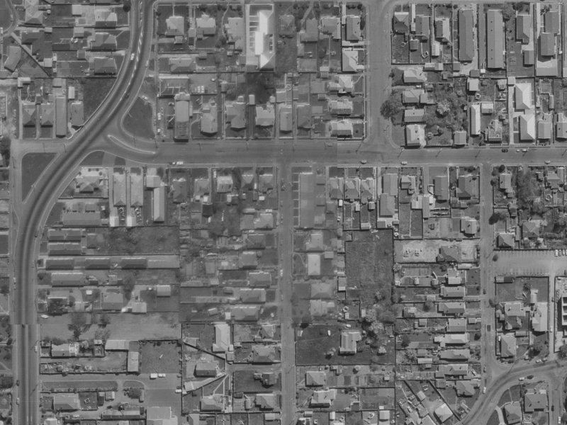 75 Perth Street from the air, 1970-1974