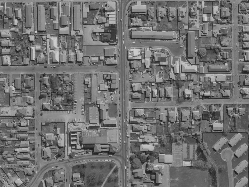 321 Stanmore Road from the air, 1970-1974