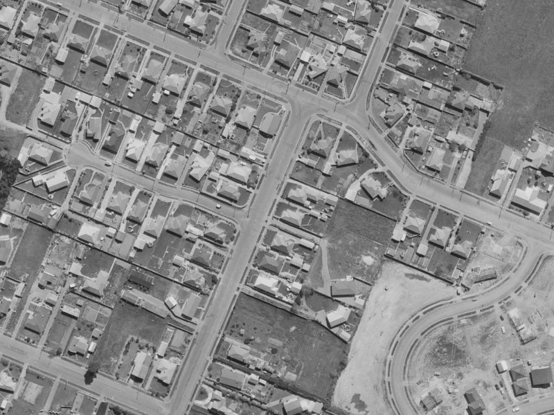 48 Fovant Street from the air, 1970-1974