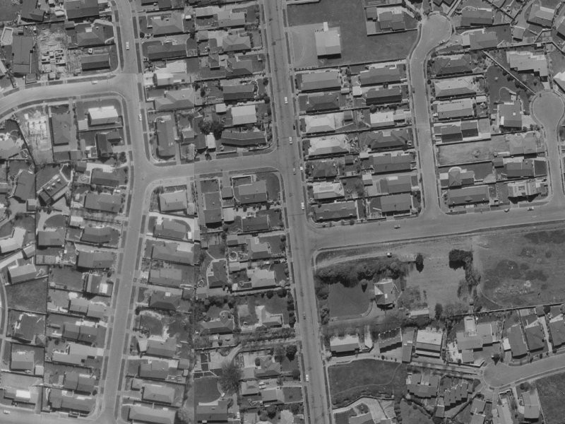 165 Waimairi Road from the air, 1970-1974