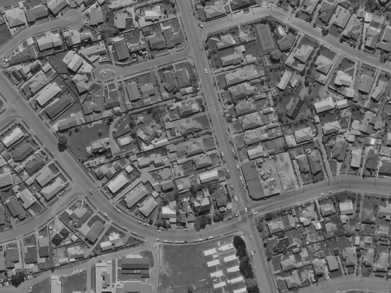 155 Ilam Road from the air, 1970-1974