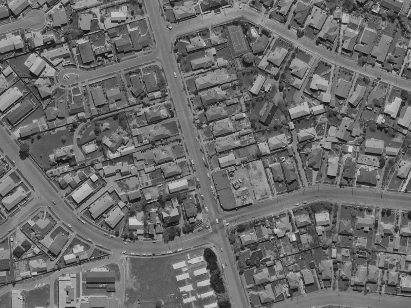 142 Ilam Road from the air, 1970-1974