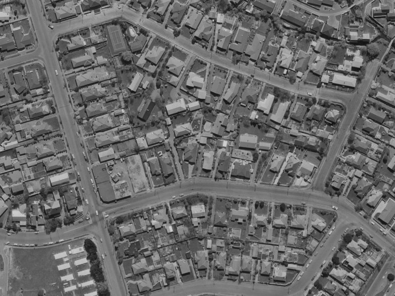 98a Creyke Road from the air, 1970-1974