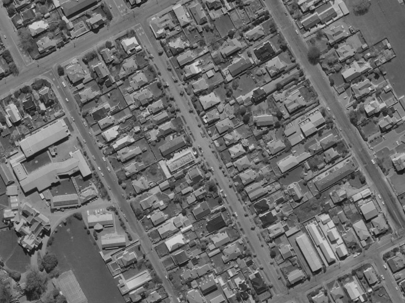 Clissold Street from the air, 1970-1974