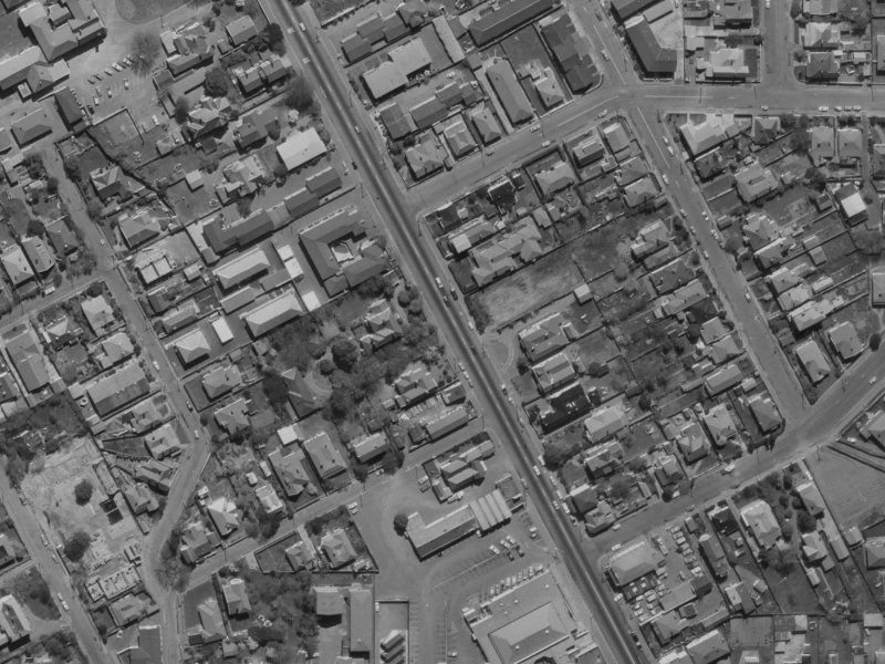 33 Papanui Road from the air, 1970-1974