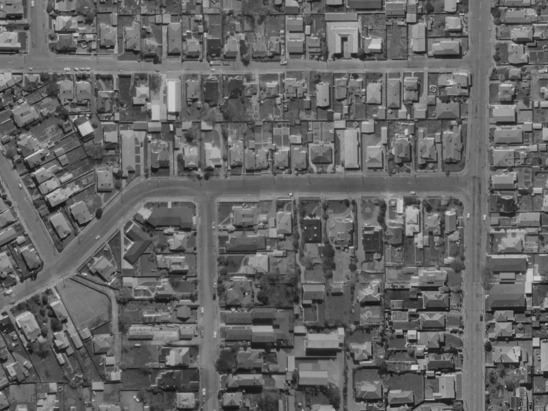 54 Derby Street from the air, 1970-1974