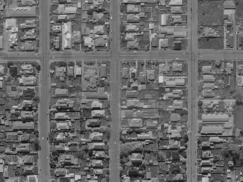 40 Bishop Street from the air, 1970-1974