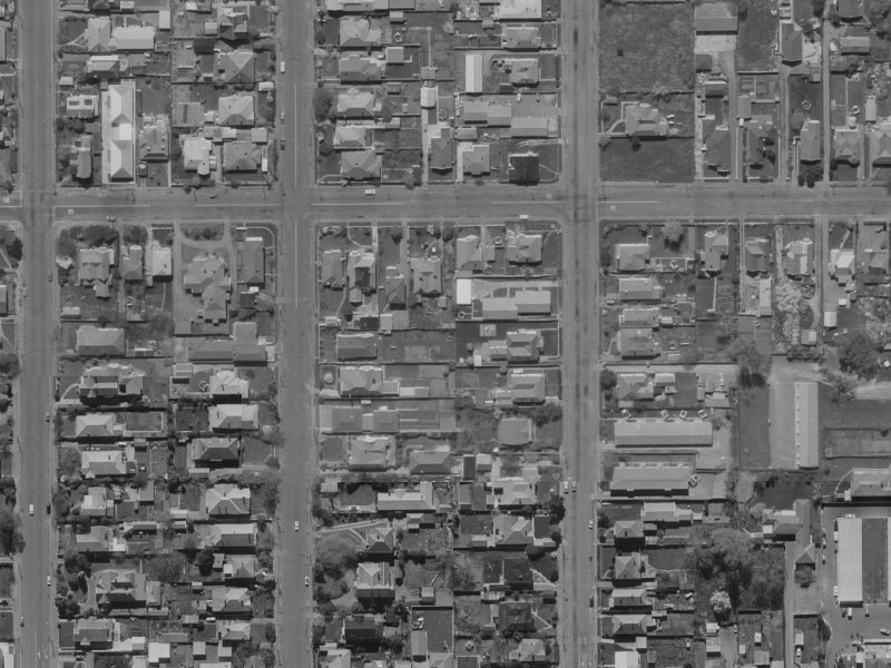 16 Tabard Street from the air, 1970-1974