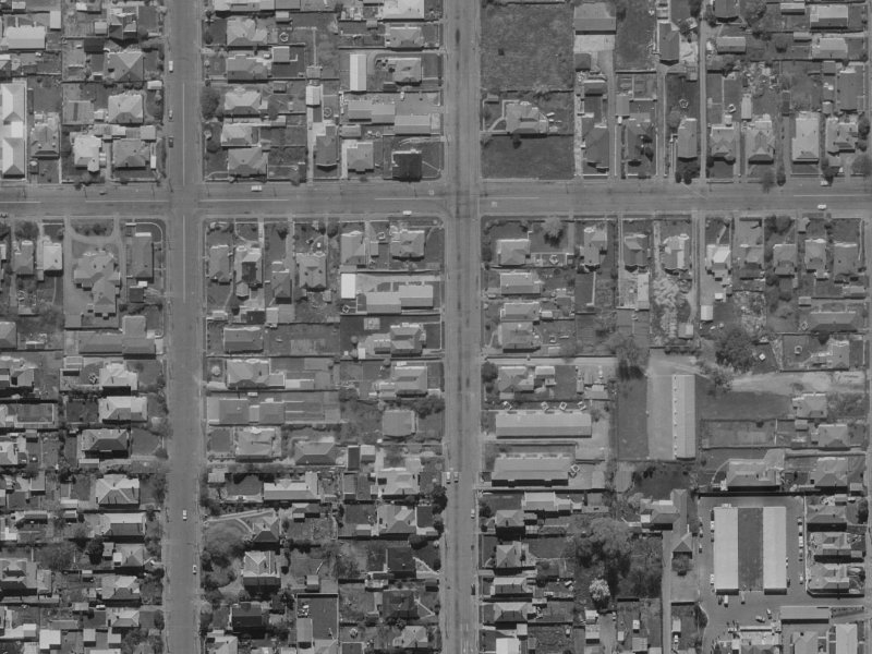443 Madras Street from the air, 1970-1974