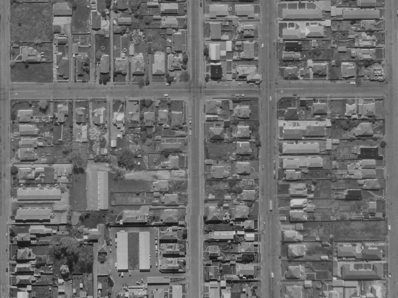 36 Packe Street from the air, 1970-1974