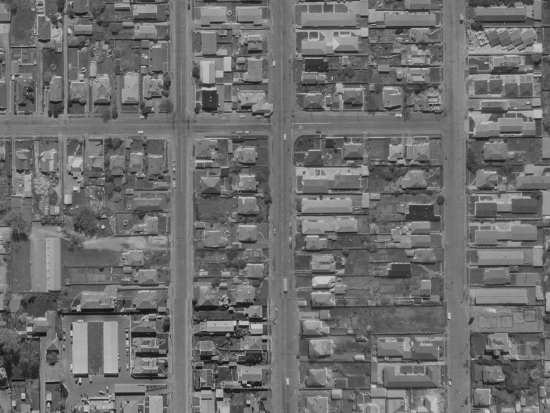 457 Barbadoes Street from the air, 1970-1974