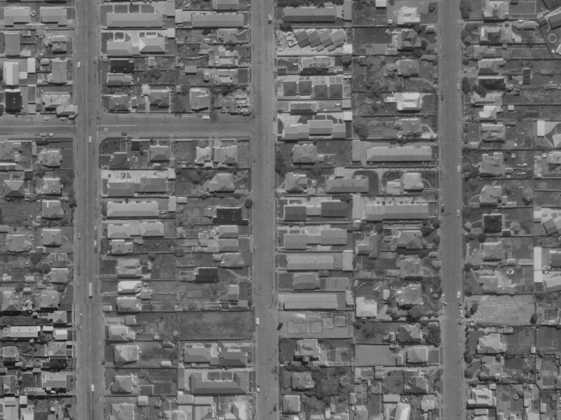456 Barbadoes Street from the air, 1970-1974