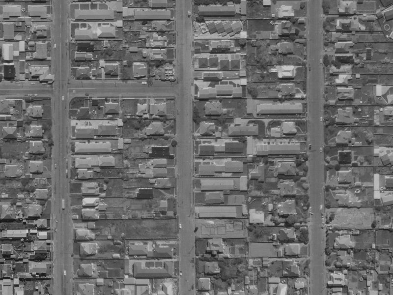 33 Geraldine Street from the air, 1970-1974