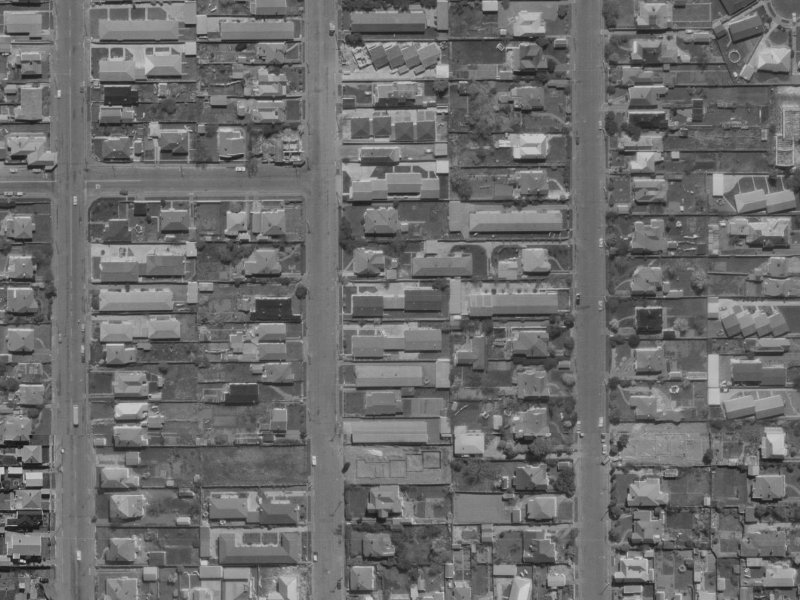 4/36 Geraldine Street from the air, 1970-1974