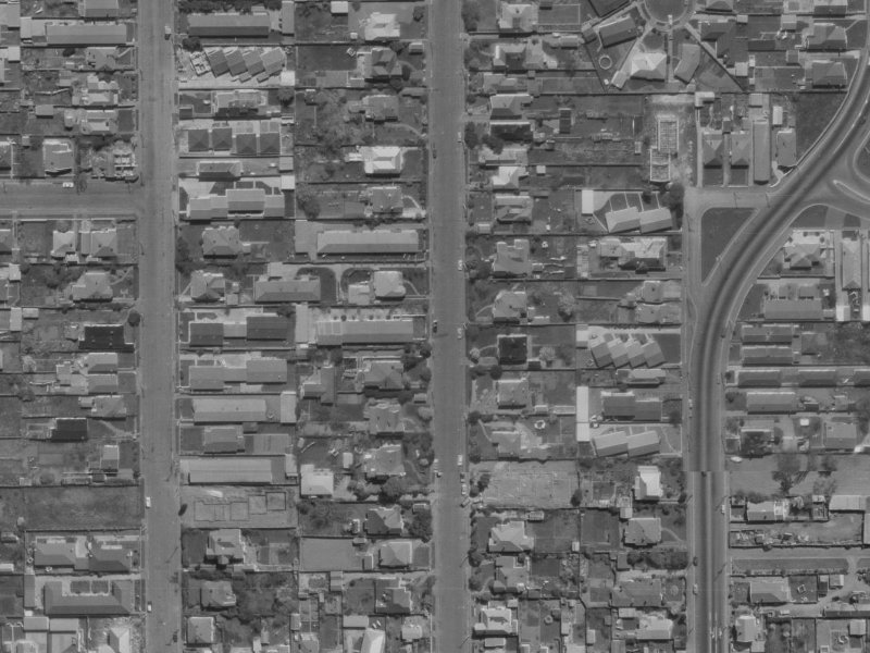 34 Champion Street from the air, 1970-1974