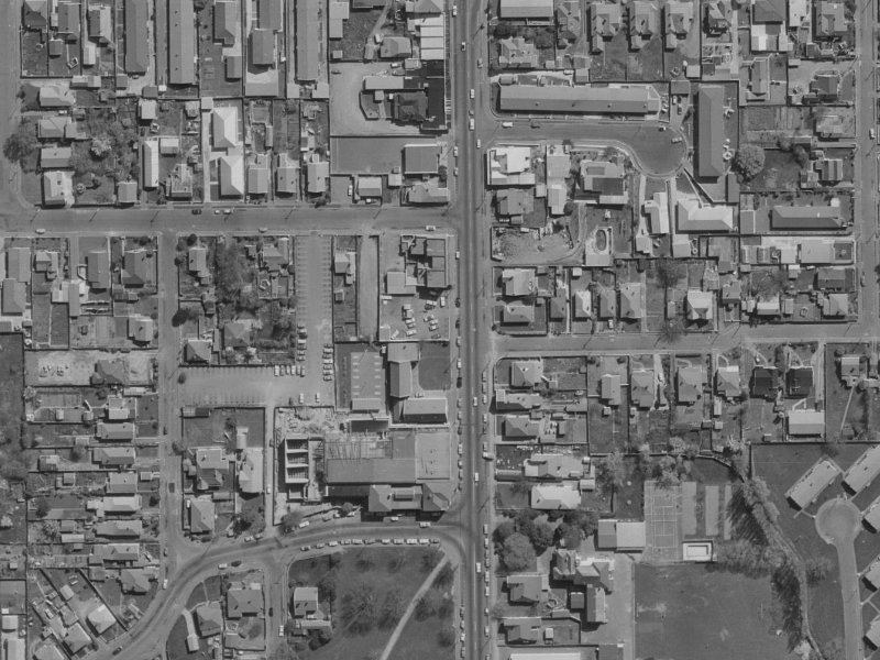 319B Stanmore Road from the air, 1970-1974