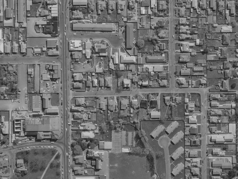 1 Ettrick Lane from the air, 1970-1974