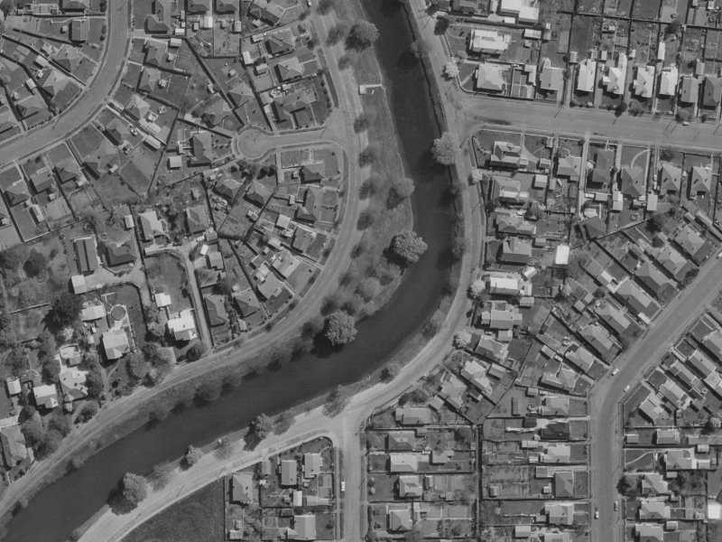 307 River Road from the air, 1970-1974