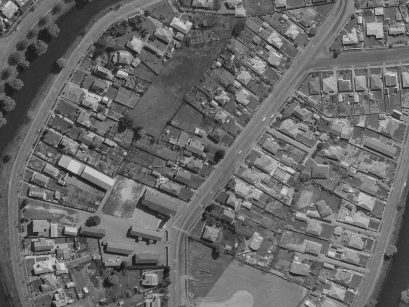 35 Gayhurst Road from the air, 1970-1974