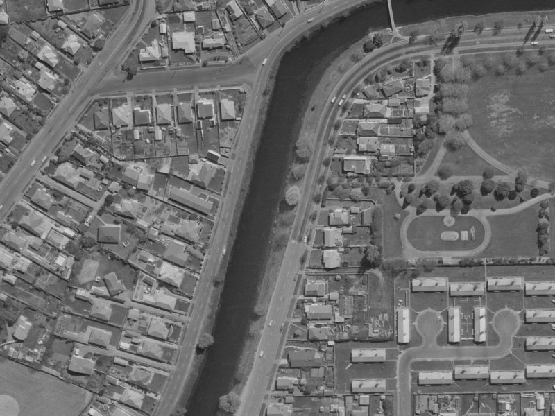 51 Locksley Avenue from the air, 1970-1974