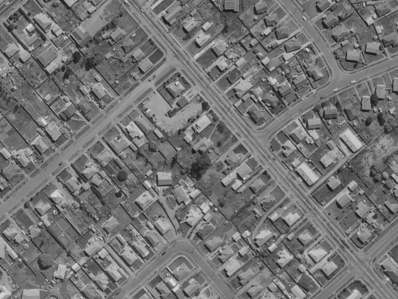 326 Breezes Road from the air, 1970-1974