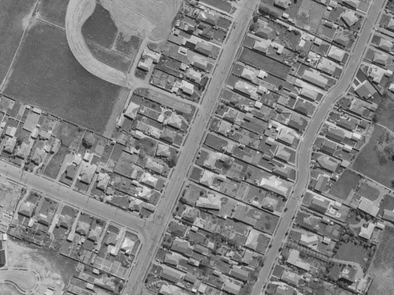 58A Cutts Road from the air, 1970-1974