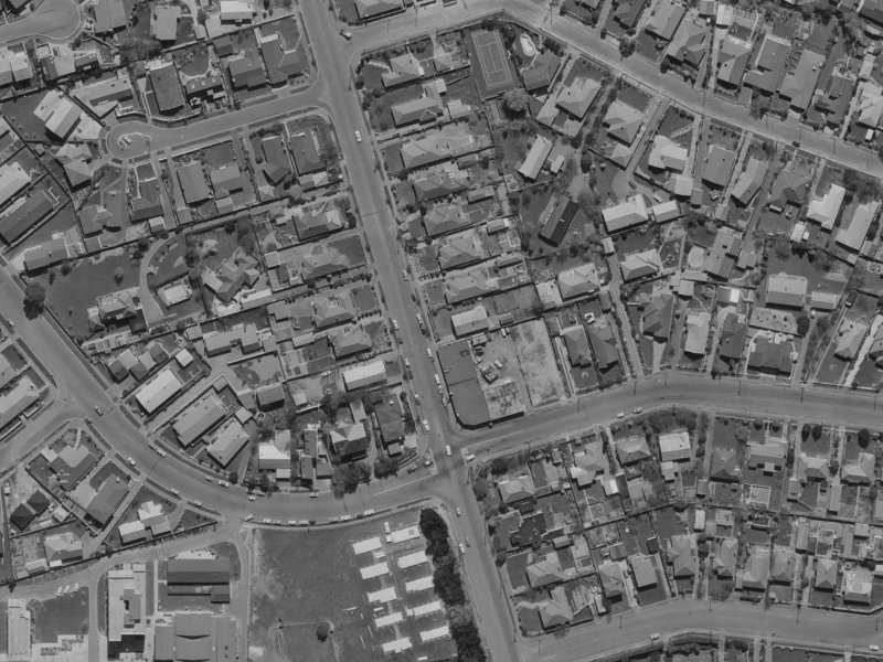 140 Ilam Road from the air, 1970-1974