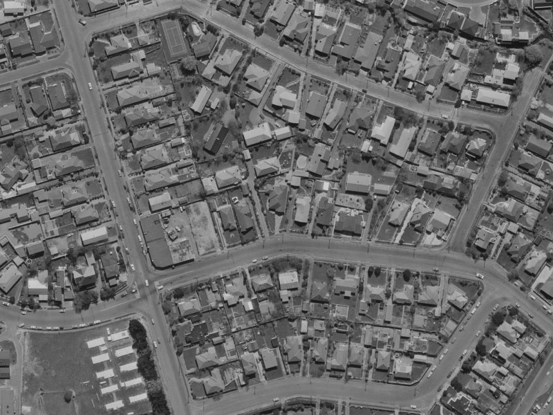 96 Creyke Road from the air, 1970-1974
