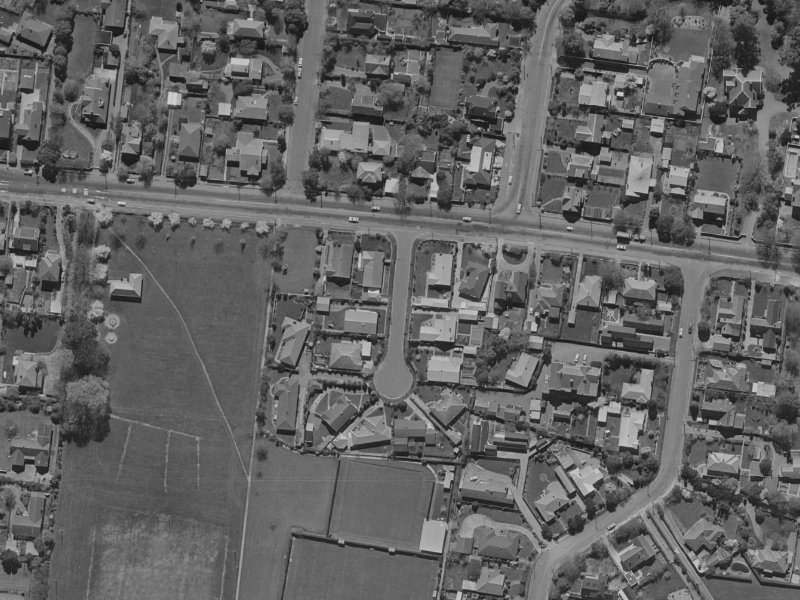 6 Willowbrook Place from the air, 1970-1974