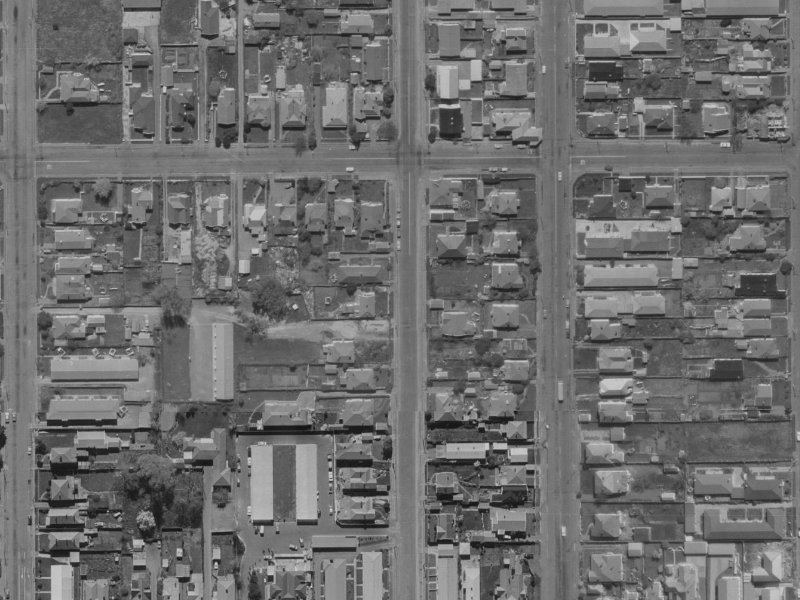 29 Packe Street from the air, 1970-1974
