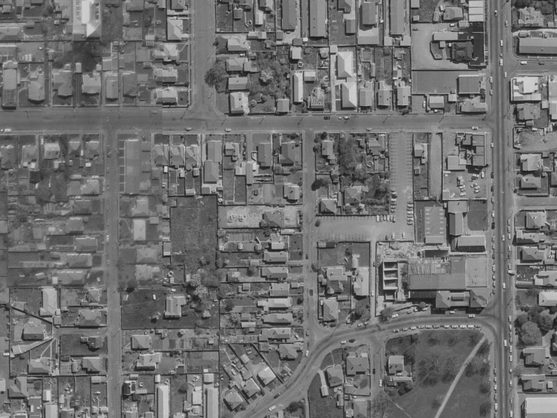 21 Cumberland Street from the air, 1970-1974