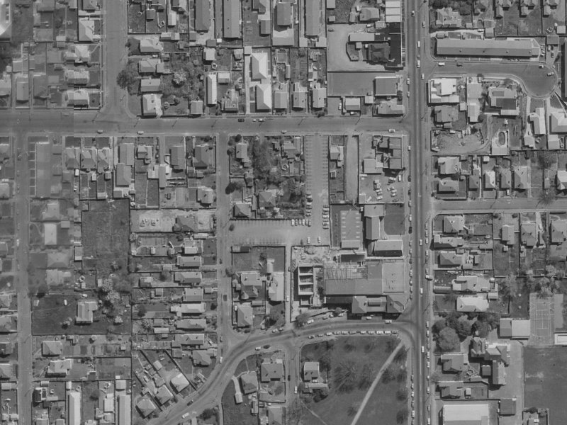 75A London Street from the air, 1970-1974