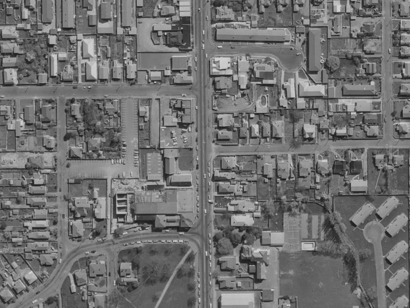 316 Stanmore Road from the air, 1970-1974