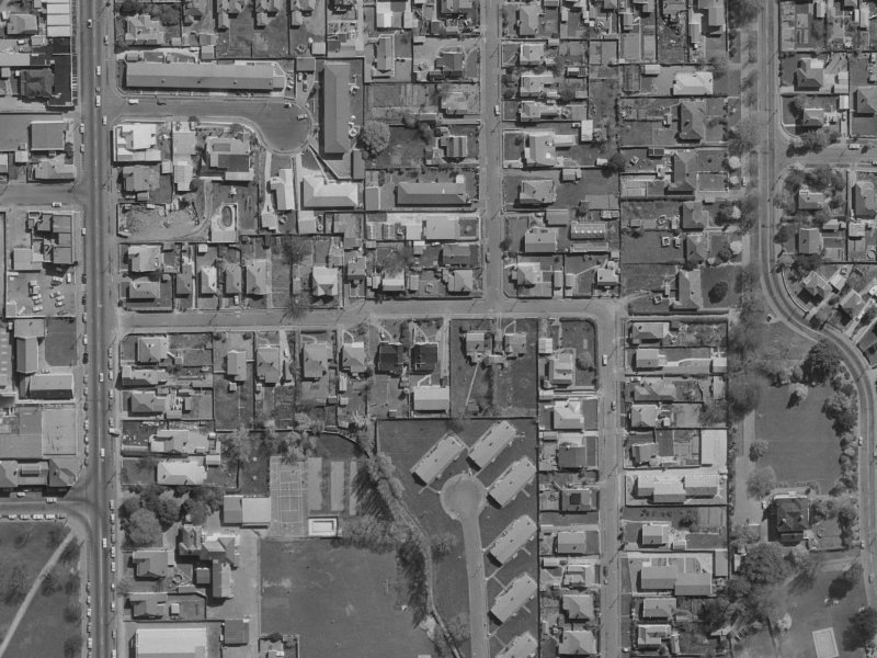 28A Forth Street from the air, 1970-1974