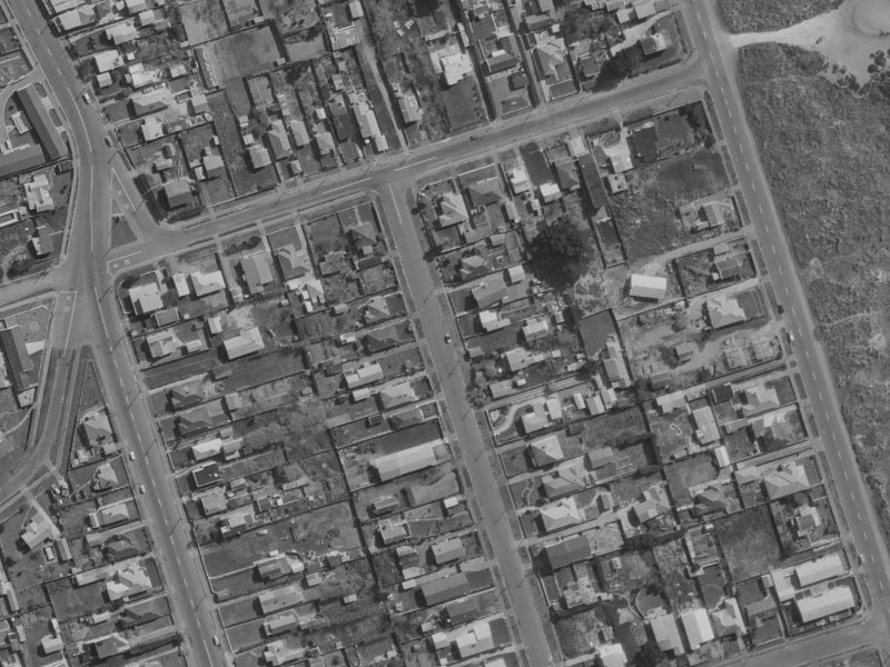 13 Pine Avenue from the air, 1970-1974