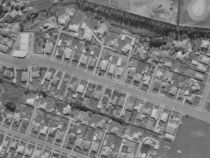 72 Staveley Street from the air, 1970-1974