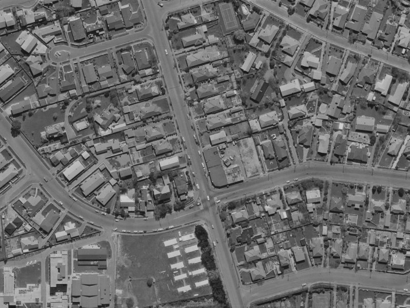 136 Ilam Road from the air, 1970-1974