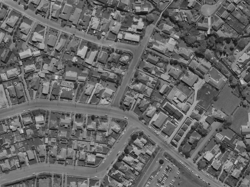 82 Creyke Road from the air, 1970-1974