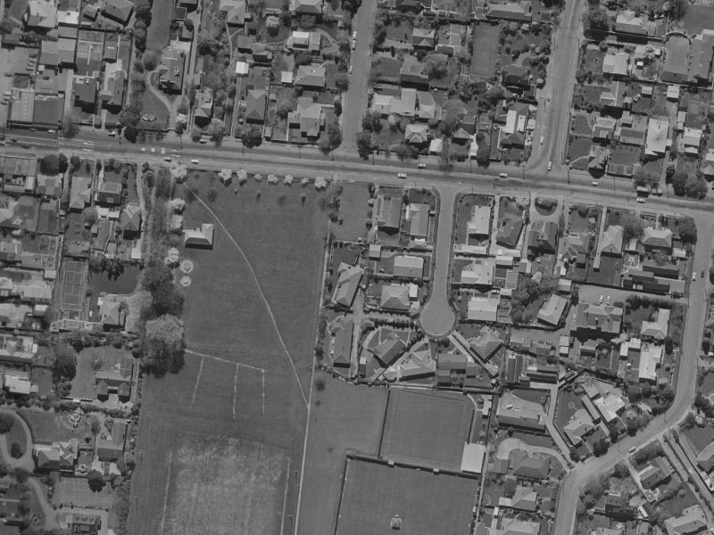 10 Willowbrook Place from the air, 1970-1974