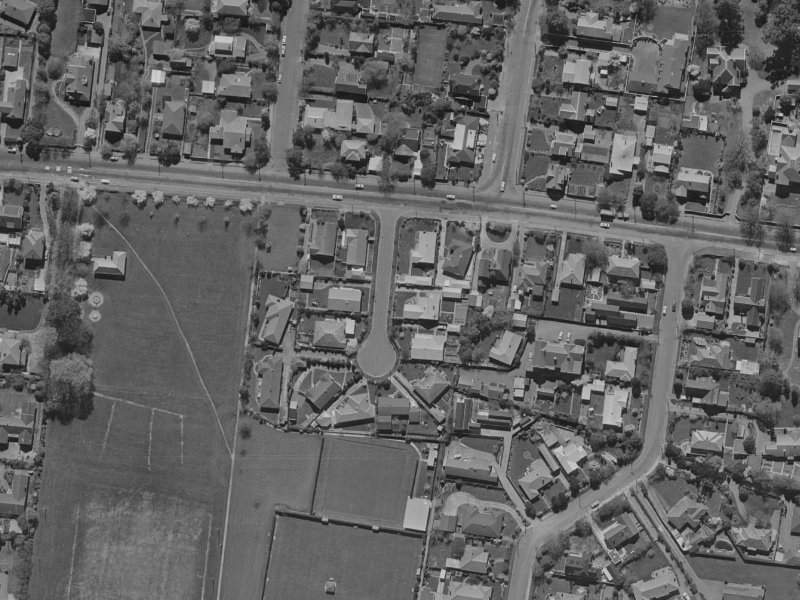 5 Willowbrook Place from the air, 1970-1974